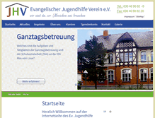 Tablet Screenshot of jugendhilfeverein.de